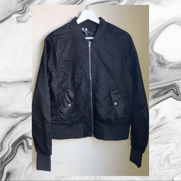 Women’s Black Bomber Jacket - Picture 1 of 3
